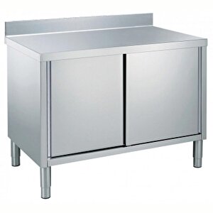 Electrolux Professional Dolaplı Çalışma Tezgahı, 100 Mm Sırtlı - 1400 Mm Ms1417n