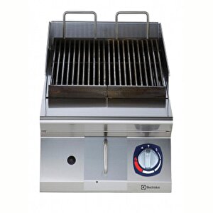 Electrolux Professional Endüstriyel Powergrill-gazlı Set Üstü Hp Barbekü, Pişirme Yüzeyinde Max.350°c Sıcaklık, Çift Taraflı Döküm Izgaralı, Radyan Isıtma, Paslanmaz Brulörlü - 400 Mm E7grgdgc0p