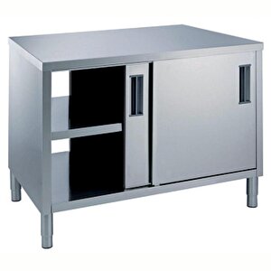 Electrolux Professional Pass-through Dolaplı Çalışma Tezgahı, 1 Raflı Ve 4 Kayar Kapılı, 1000mm Mtnd1000pn