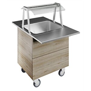 Electrolux Professional Lambalı Servis Rafı Ve Paslanmaz Çelik Tepsi Kaydırma, Y= 900 Mm F01h2aw04s