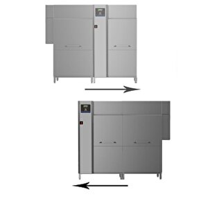 Electrolux Professional Çift Durulamalı Konveyörlü Bulaşık Makinesi, 250 Sepet/saat, Clear Blue Filitreleme Sistemi, Elektrikli, Dokunmatik Ekran, Sol> Sağ, Termal Etiket Uyumlu Edr250el5