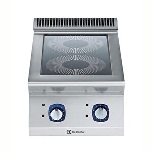 Electrolux Professional Endüstriyel 2 Zonlu Set Üstü Hp Endüksiyon Ocak, Her Zon 5 Kw, 9 Güç Kademesi, Derinlik 730 Mm - 400 Mm E7ined200p