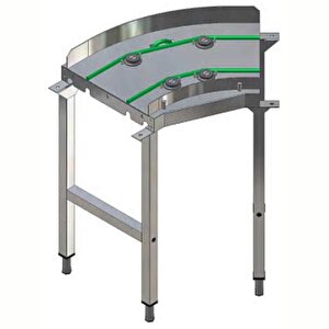 Electrolux Professional Kordon Tip Tepsi Konveyör, 45° Kavis + Ayak Hscct45c