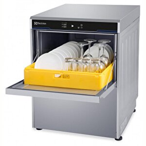 Electrolux Professional Tezgahaltı Bulaşık Makinesi, Çift Cidarlı, Tesisat Basınçlı Boylerli, Drenaj Pompalı, Parlatıcı Ve Deterjan Dispenserli, 400v/3n/50hz - Termal Etiket Uyumlu Euc40gtl