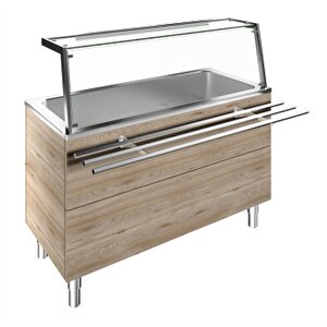 Electrolux Professional Tarafında Boru Tip Paslanmaz Çelik Tepsi Kaydırma, Y= 900 Mm F01h4af01w