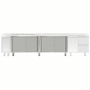 Electrolux Professional Evyeli Üst Tabla Altı İçin Dolap, Kayar Kapılı - 2400 Mm - Modular Line Tel2s24