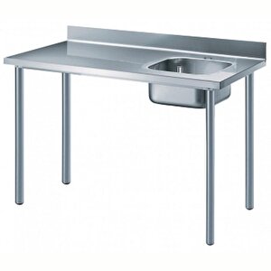 Electrolux Professional Özel Şef Çalışma Tezgahı, Sırtlı, 1 Evye (sağda) - 1400 Mm Tl1410dxen