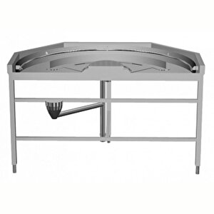 Electrolux Professional Endüstriyel Çıkış Tezgahı 180° Açılı, Bulaşık Makinesi Kontrollü, Saat Yönünün Tersine Hsuc180cc