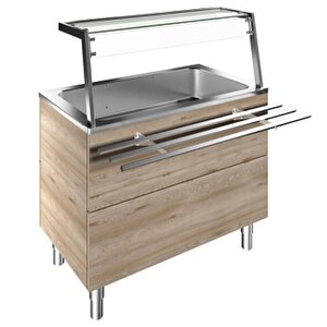 Electrolux Professional Adet Müşteri Tarafında Boru Tip Paslanmaz Çelik Tepsi Kaydırma, Y=900 Mm F10c3af01w