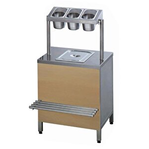 Küver Ünitesi Takımı, Standlı, Ahşap Kaplı, 100x70 Cm