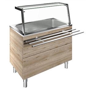 Electrolux Professional Müşteri Tarafında Bir Adet Boru Tip Paslanmaz Çelik Tepsi Kaydırma, Y= 900 Mm F03h3af01w