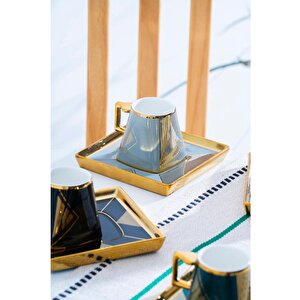 Acar Hxf-08425 Rosemary 6'lı Kahve Fincan Takımı Karışık Renk