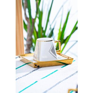 Acar Hxf-08425 Rosemary 6'lı Kahve Fincan Takımı Karışık Renk