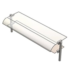 Servis Rafı, Çift Sıralı, 140x30 Cm