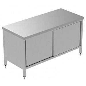 Electrolux Professional İki Taraftan Kapılı (pass-thru) Dolaplı Çalışma Tezgahı, 1 Ara Raflı Ve 4 Kayar Kapılı - 1600 Mm, Plus Gtnd1600e