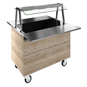 Electrolux Professional Lambalı Üst Raf Ve Paslanmaz Çelik Tepsi Kaydırma, Y=900 Mm F04h3aw04s