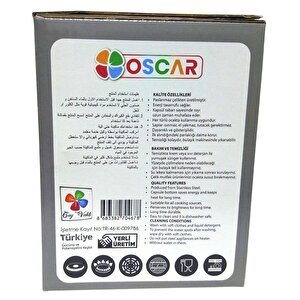 Yonca Oscar Küre Mini Boy Çelik Çaydanlık Kırmızı