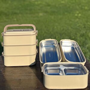 Çelik Hazneli Üçlü Taşıma-saklama Kabı Yk1612