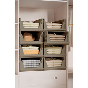 Mithra Life 6 Lı Kayar Raf Organizer – Bej Rengi Dolap İçi Kıyafet, Aksesuar Düzenleyici Mit1260