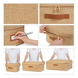 Ocean Home Textile 3'lü Jüt Hurç Set