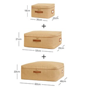 Ocean Home Textile 3'lü Jüt Hurç Set