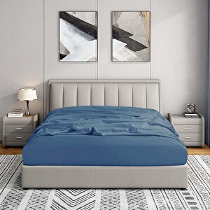 | Jersey | %100 Pamuk Çift Kişilik 140 X 200 Lastikli Çarşaf İndigo