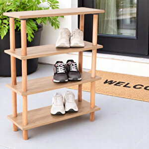 Eymense Pia 4 Raflı Kitaplık Çok Amaçlı Dolap