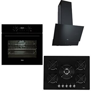 Siyah Ankastre Set ( Hak 625 Bk Börekşefim  - Atv 60 Siyah - Teka Hf Lux 70 5g Aı Al Tr Cı Ankastre Ocak )