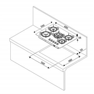 Teka Siyah Ankastre Set ( Hak 625 Bk Börekşefim  - Atv 60 Siyah - Teka Hf Lux 70 5g Aı Al Tr Cı Ankastre Ocak )