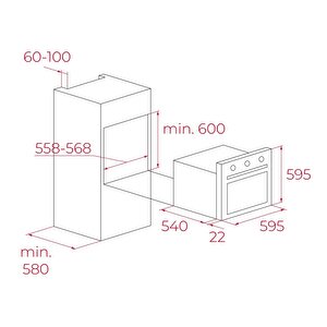 Teka Siyah Ankastre Set ( Hak 625 Bk Börekşefim  - Atv 60 Siyah - Teka Hf Lux 70 5g Aı Al Tr Cı Ankastre Ocak )