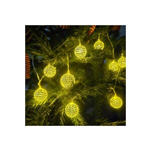 Yılbaşı Led Işık Disko Topu Günışığı 2m 10 Ampul Ast7488