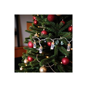 Yılbaşı Led Zincir Işık Cam Şişe 165cm 10 Ampul Ast6003