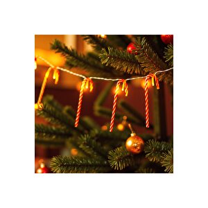 Yılbaşı Led Zincir Işık Baston Şeker 170cm 10 Led Ast6008