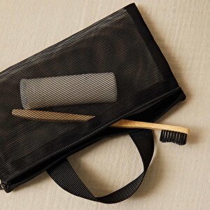 Ocean Home Textile 6'lı Siyah Renk File Bavul İçi Düzenleyici Set