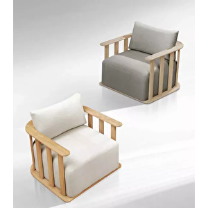 Scbm-263 Sofia 2 1 1 Modern Masif Ahşap Bahçe Oturma Grubu Bahçe Mobilya Takımı Balkon Çay Seti