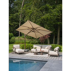 Scbm-243 Veloura Modern Bahçe Oturma Grubu Bahçe Mobilya Takımı Balkon Çay Seti