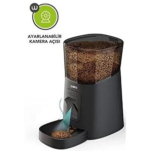 Wero Smart Pet Feeder 1080p Hd Ayarlanabilir Kameralı 6 Lt Kedi Köpek Besleyici Siyah