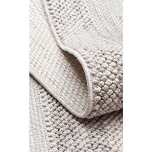 Cozy Bordür Gri: Modern Örgü Dokuma, Makine Halısı