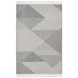 Soho Geo Gri Modern Geometrik Desenli Yıkanabilir Halı