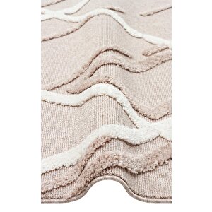 Terazzo Bej İskandinav Tarzı Renkli Tasarımlı Halı