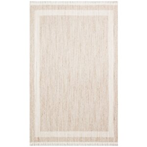 Cozy Bordür Bej - Modern Örgü Dokuma Makine Halısı