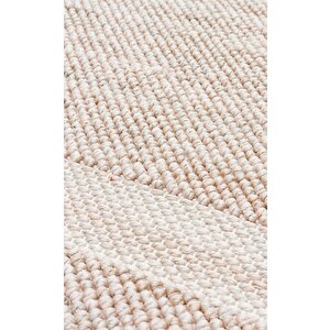 Cozy Bordür Bej - Modern Örgü Dokuma Makine Halısı