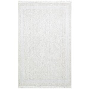 Cozy Bordür Krem - Modern Örgü Dokuma Makine Halısı