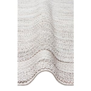 Cozy Bordür Gri: Modern Örgü Dokuma, Makine Halısı