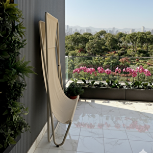 Vela Bahçe Koltuğu & Gölgelikli Balkon Sandalyesi – Katlanabilir Şezlong Koltuk