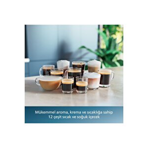 Lattego Tam Otomatik Espresso Makinesi, 12 Sıcak Ve Soğuk İçecek, Silent Brew, Ep4446/70