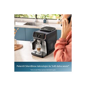 Lattego Tam Otomatik Espresso Makinesi, 12 Sıcak Ve Soğuk İçecek, Silent Brew, Ep4446/70