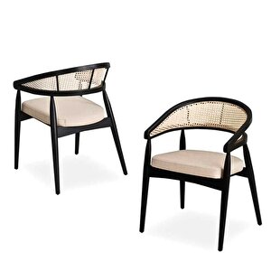 Gazel Hazeranlı Ahşap Bohem Sandalye