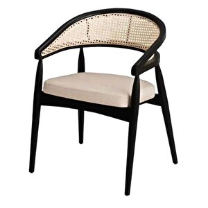 Gazel Hazeranlı Ahşap Bohem Sandalye