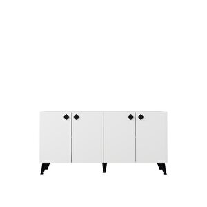 8200-1ct Kb150 Konsol, Tv Üni̇tesi̇-BEYAZ-SİYAH Beyaz-Siyah